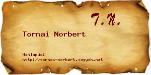 Tornai Norbert névjegykártya
